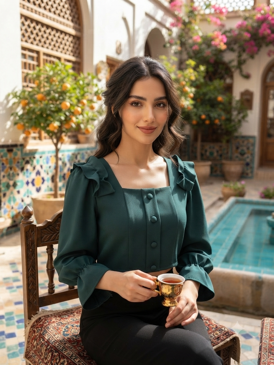 کراپ شومیز عروسکی