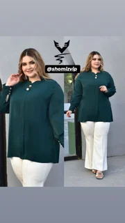شومیز دکمه طلایی